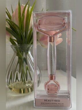 BeautyBio Rose Quartz Crystal Facial Roller